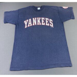 Rare Vintage 1996 New York Yankees Salem Spors MLB Baseball Single Stitch Shirt